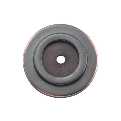 Tradco Backplate For Domed Cupboard Knob Antique Copper D38mm