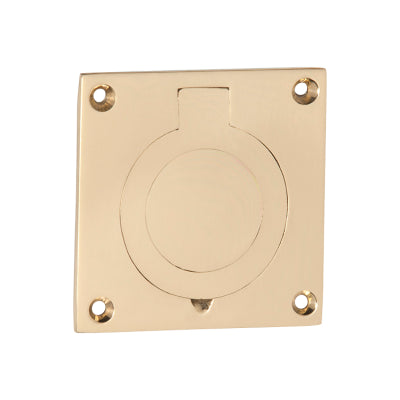 Tradco Cellar Door Pull Polished Brass H61xW61mm