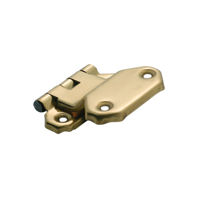 Tradco Cabinet Hinge Sheet Brass Fold Over Offset Polished Brass H42xW45mm