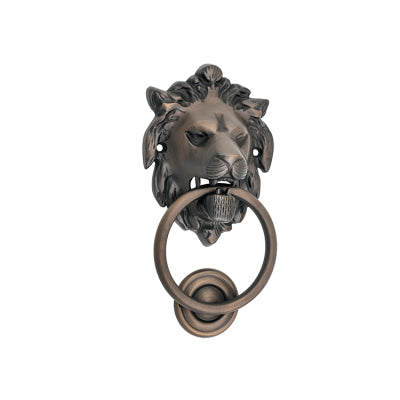 Tradco Door Knocker Lion Antique Brass D93xP55mm BP103x135mm