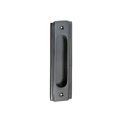 Tradco Sliding Door Pull Traditional Matt Black H150xW43mm