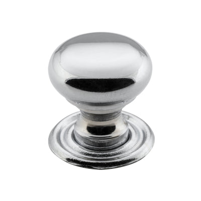 Tradco Cupboard Knob Classic Chrome Plated D19xP20mm
