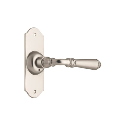 Tradco Door Lever Reims Latch Pair Satin Nickel H110xW43xP65mm