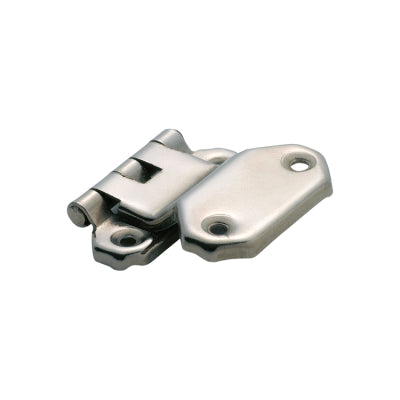 Tradco Cabinet Hinge Sheet Brass Fold Over Offset Satin Nickel H42xW45mm