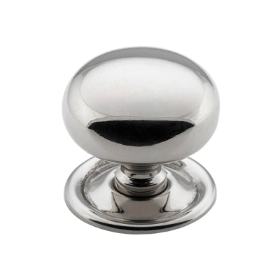 Tradco Cupboard Knob Classic Polished Nickel D38xP36mm