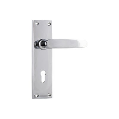 Tradco Door Lever Balmoral Lock Pair Chrome Plated H156xW42xP46mm