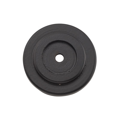 Tradco Backplate For Domed Cupboard Knob Iron Matt Black D38mm