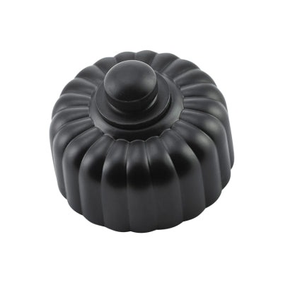 Tradco Dimmer Fluted Matt Black D55xP40mm