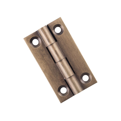 Tradco Cabinet Hinge Fixed Pin Antique Brass H38xW22mm