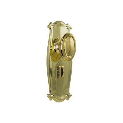 Tradco Door Knob Bungalow Privacy Pair Polished Brass H197xW68xP60mm