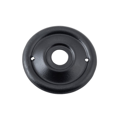 Tradco Backplate For Milled Edge Mortice Knob Pair Matt Black D52mm