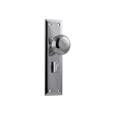 Tradco Door Knob Richmond Privacy Pair Chrome Plated H200xW50xP62mm