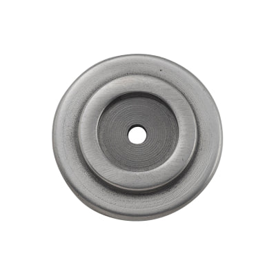 Tradco Backplate For Domed Cupboard Knob Iron Polished Metal D25mm