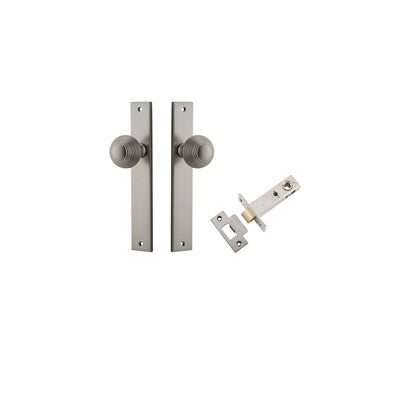 Iver Door Knob Guildford Rectangular Satin Nickel Passage Kit