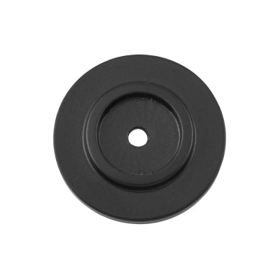 Tradco Backplate For Domed Cupboard Knob Matt Black D25mm