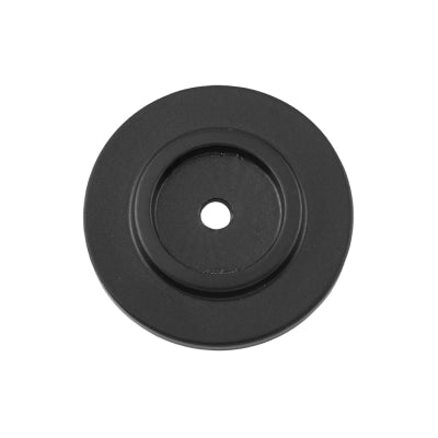 Tradco Backplate For Domed Cupboard Knob Matt Black D38mm