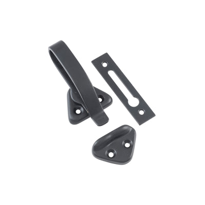 Tradco Hopper Window Fastener Matt Black L74xW39xP31mm