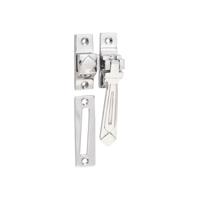 Tradco Casement Fastener Deco Chrome Plated W50xP25mm Drop 85mm