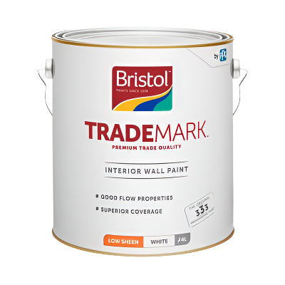 Bristol Trademark Interior Paint Low Sheen- White