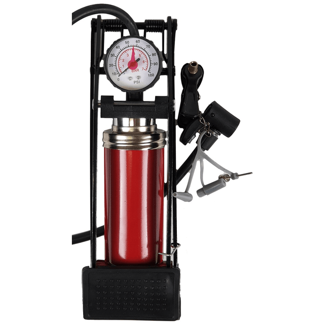 AutoKing Foot Pump Single Barrel & Gauge