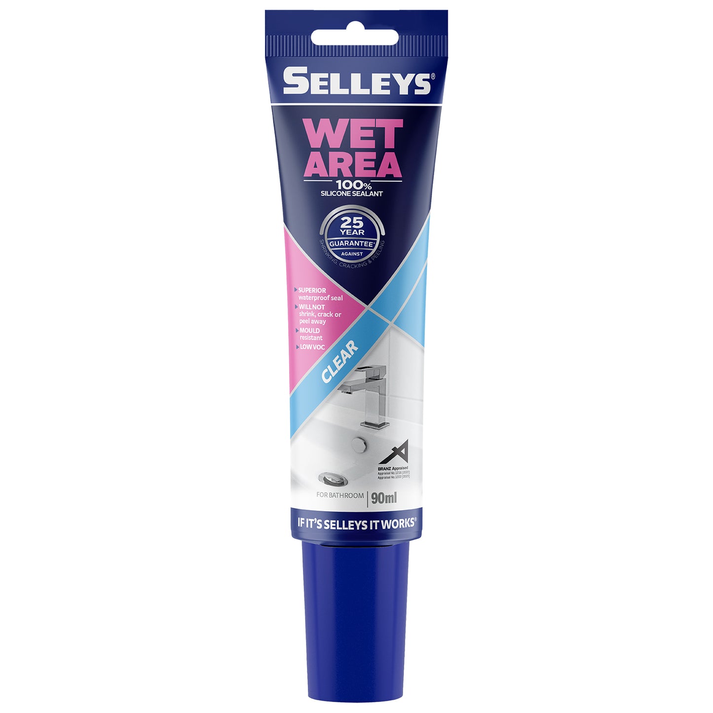 Selleys Wet Area 90ml- Clear