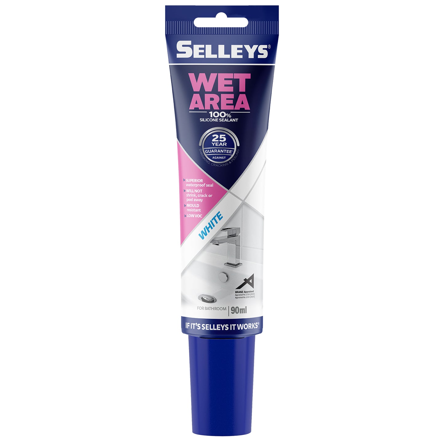 Selleys Wet Area 90ml- White