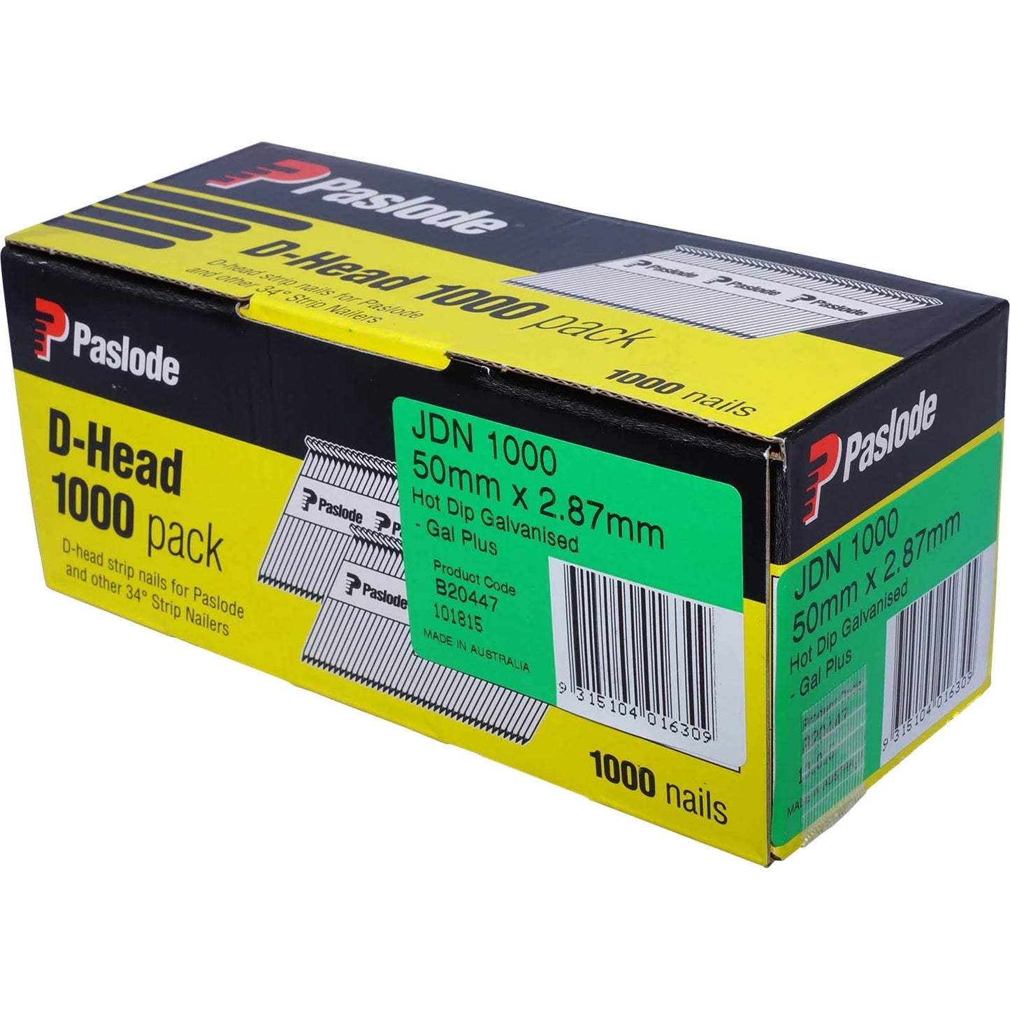 Paslode D-Head HDG JDN 50x2.87mm 1000PK