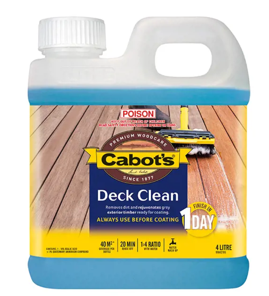 Cabot's Deck Clean 4L – Village Hardware