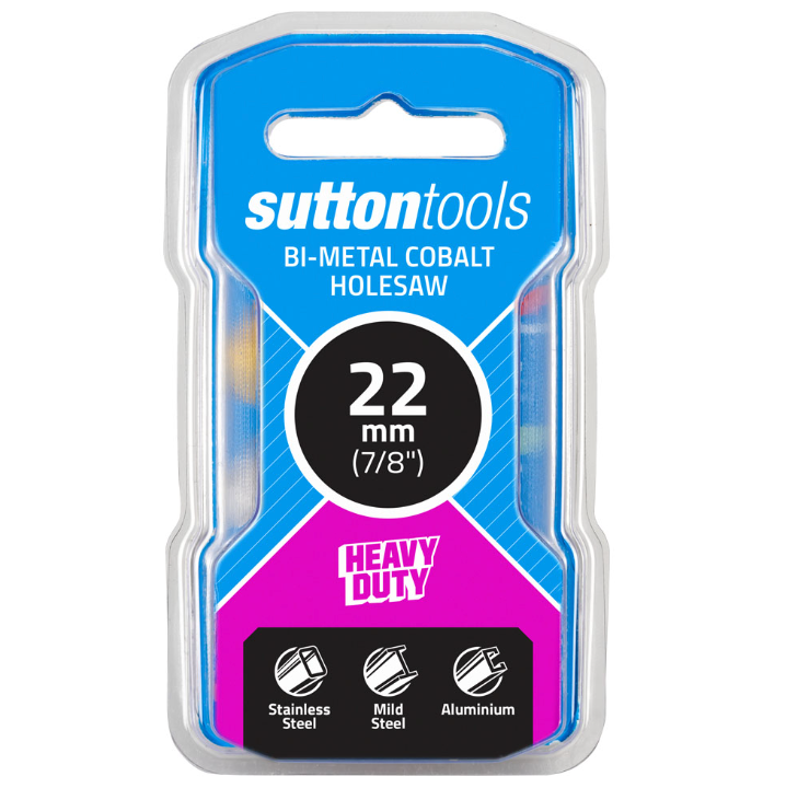 Sutton Bi-Metal Cobalt Holesaw 22mm