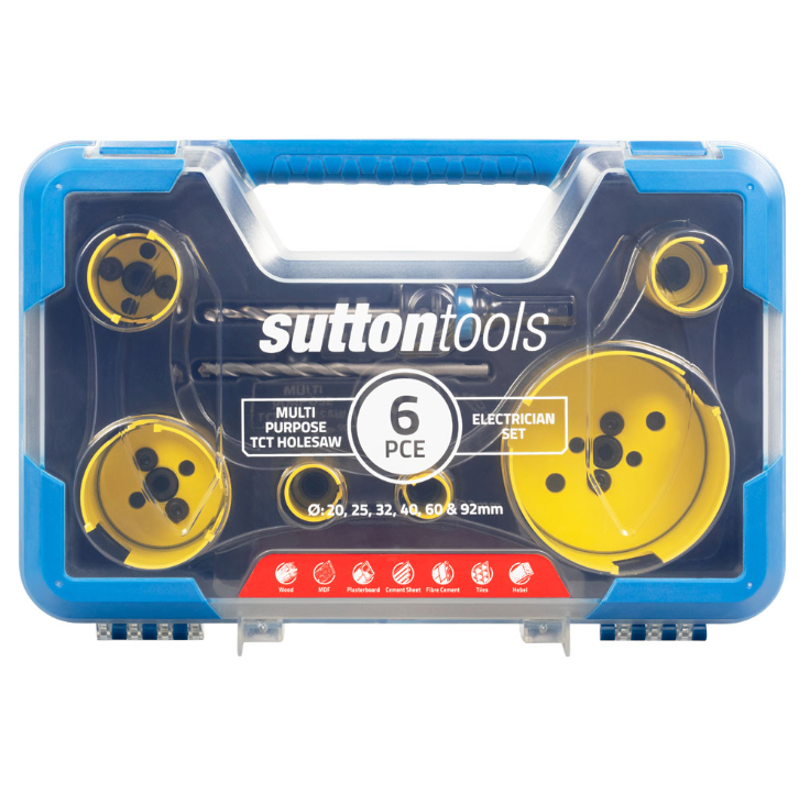 Sutton TCT Multi-Purpose Holesaw Set 6 PCE