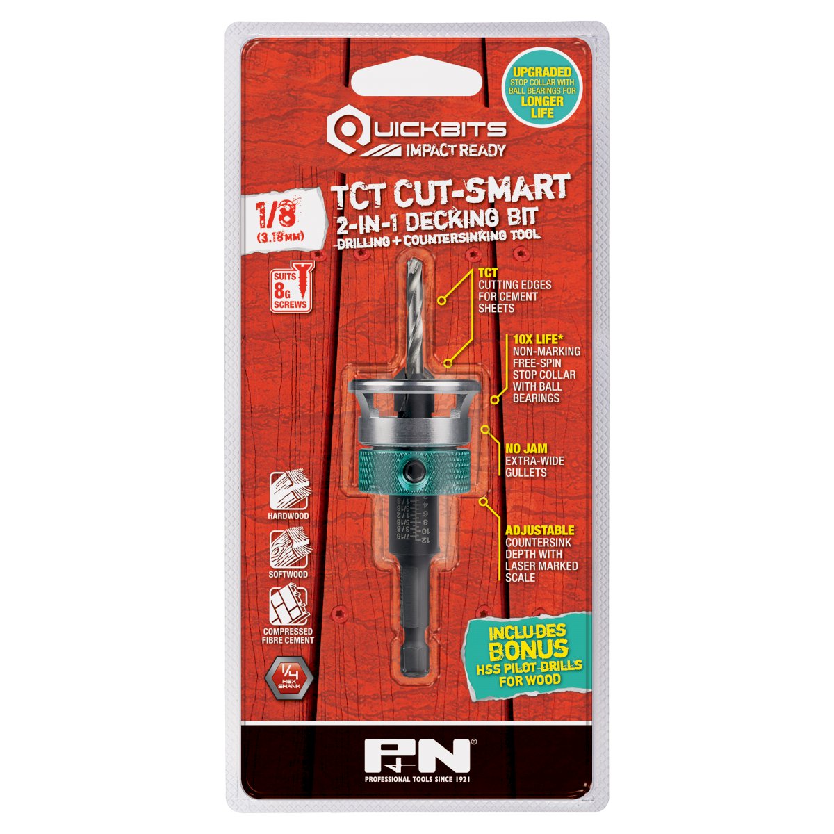 P&N Countersink Bit TCT 8G 1/8"