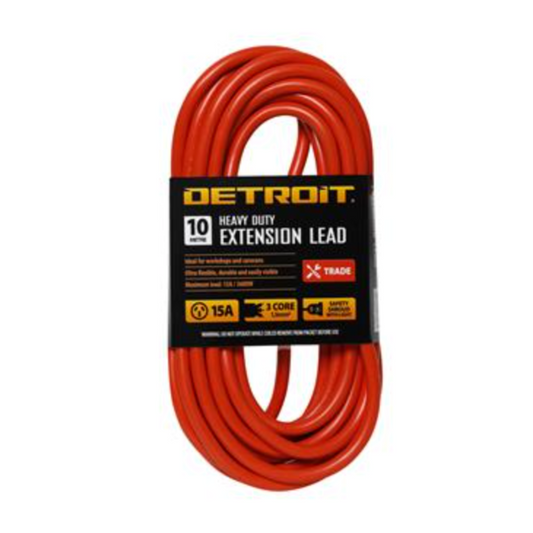 Detroit Extension Lead 15A 10M Orange