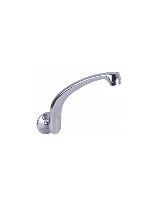 180mm Aerated Cast Wall Swivel Spout - Chrome