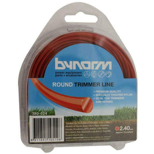 Bynorm Trimmer Line Round- 2.4mm x 15m