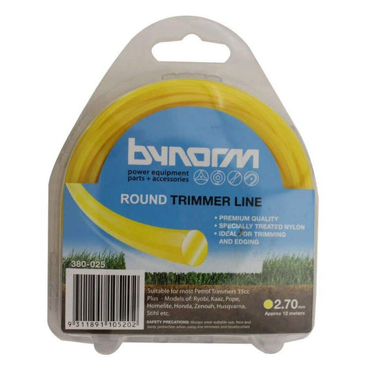 Bynorm Trimmer Line Round- 2.7mm x 12m