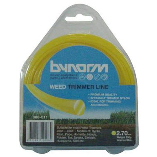 Bynorm Trimmer Line Round- 2.7mm x 30m