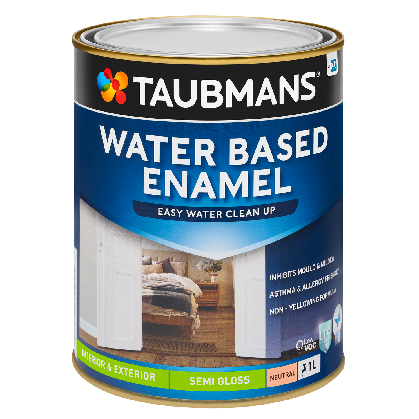 Taubmans Water Based Enamel Semi Gloss- Neutral