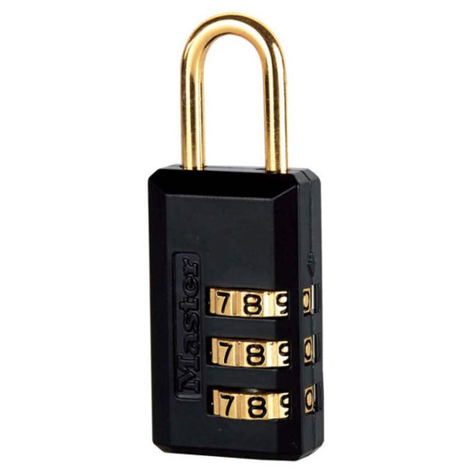 Master Lock Padlock Combination Luggage 20mm 4Pk