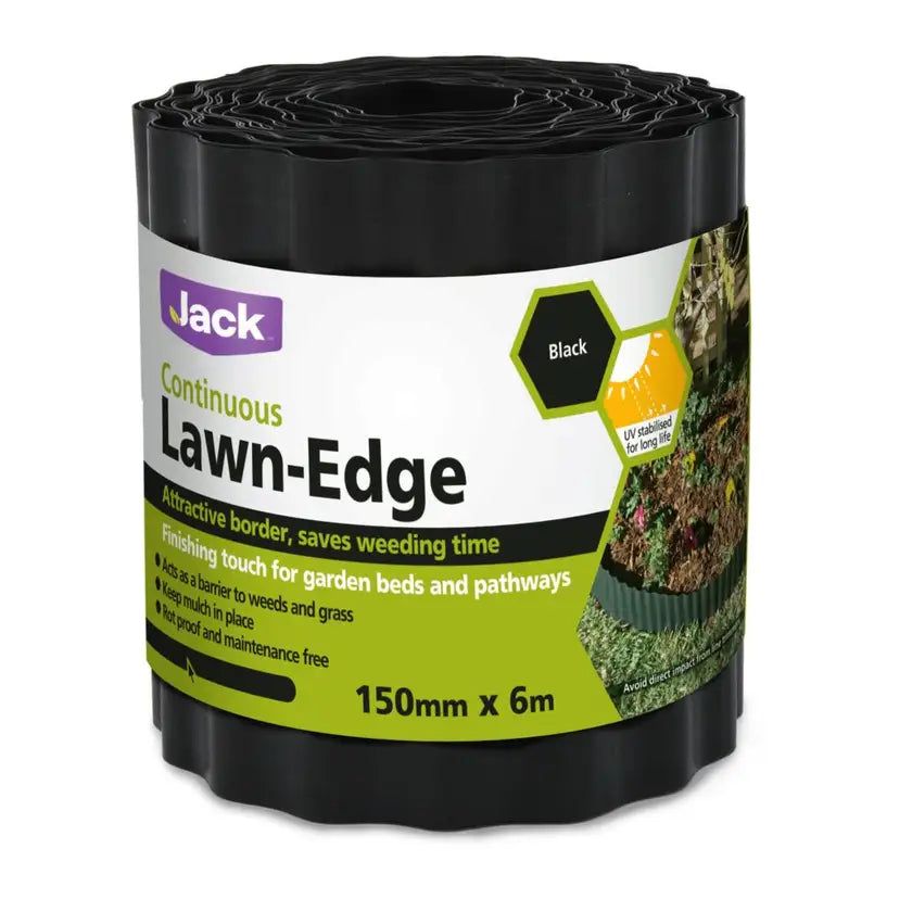 Jack Lawn-Edge 150mm x 6m- Black