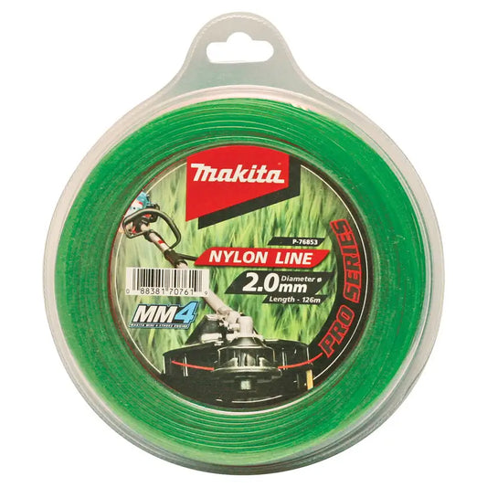 Makita Nylon Line Trimmer Cord 2mm x 126m- Round