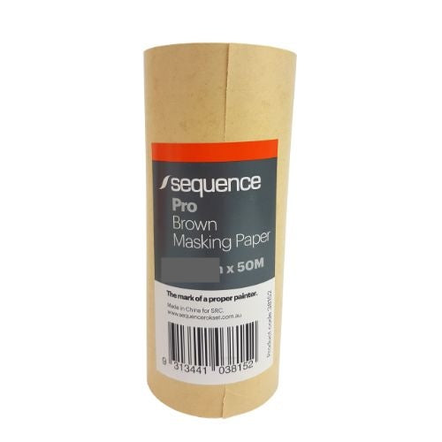 Sequence PRO Masking Paper Brown 300mm x 50m – Village Hardware