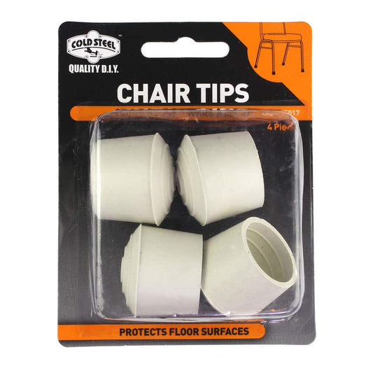 Cold Steel Chair Tips 25mm- White 4PK
