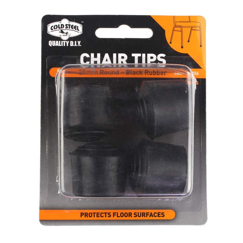 Cold Steel Chair Tips 25mm- Black 4PK