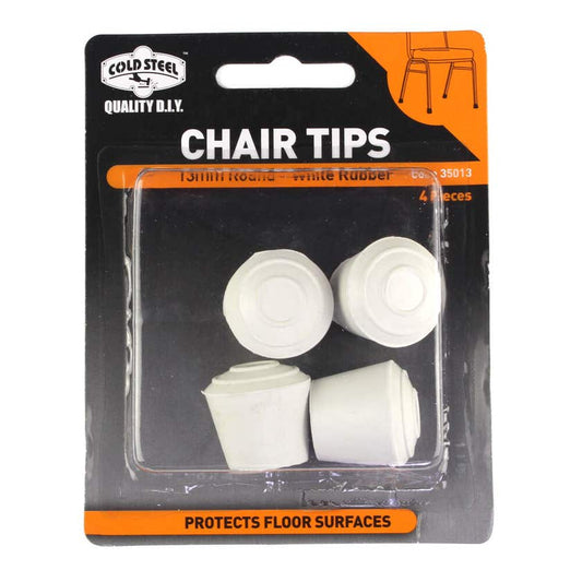 Cold Steel Chair Tips 13mm- White 4PK