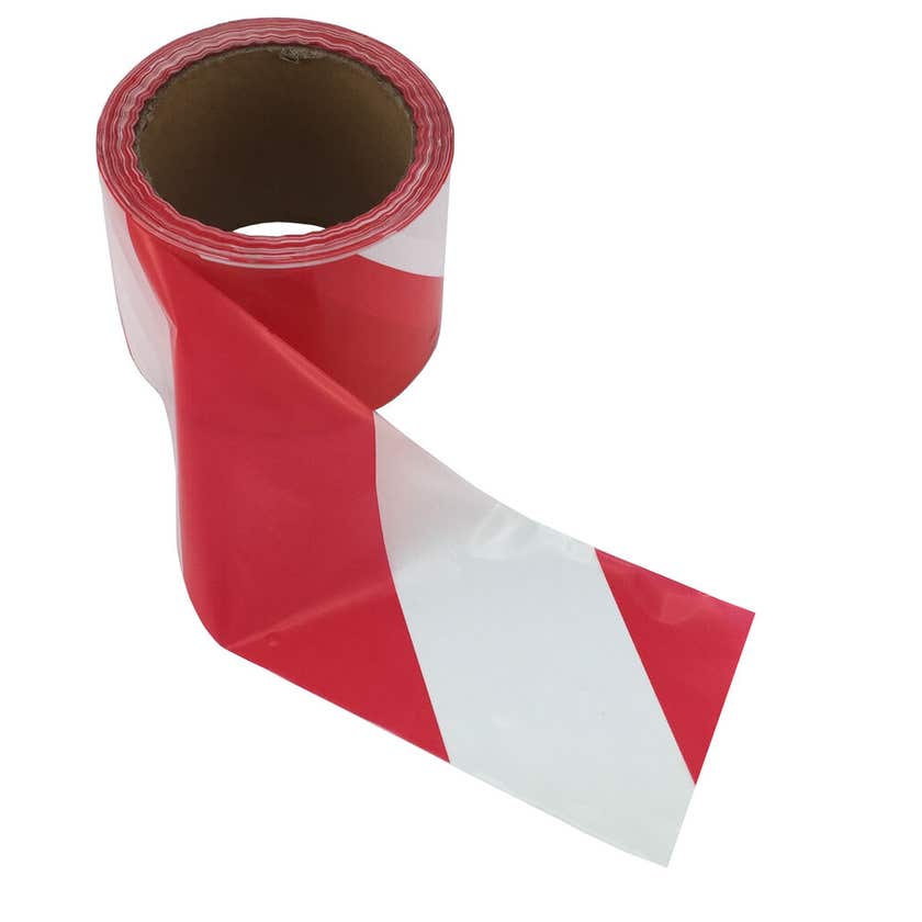 Medalist Caution Tape 75mmx 100mm- Red & White