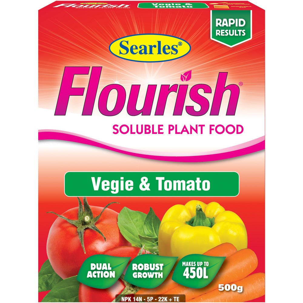 Searles Flourish Vegie & Tomato Soluble Plant Food 500g