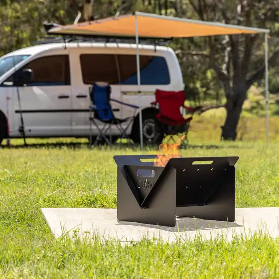 Firepit Camper Black Glow