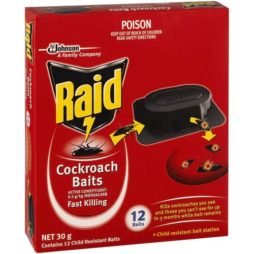 Raid Cockroach Baits 12PK