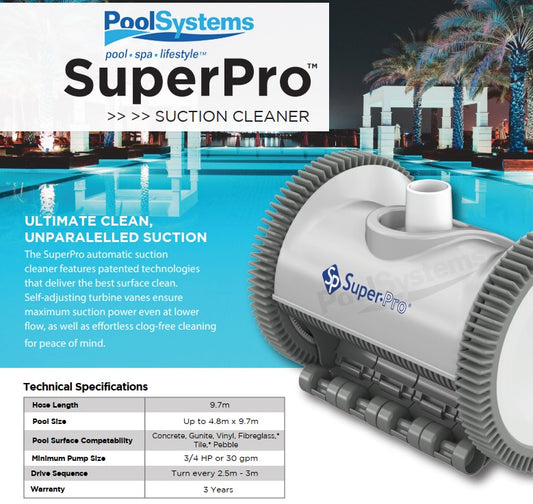 Super Pro 2 Wheel Pool Cleaner