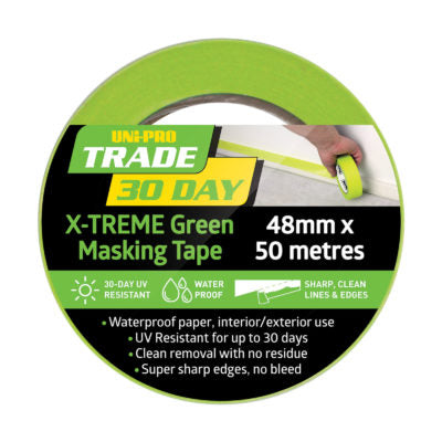 UNI-PRO 30-Day X-Treme Green Masking Tape 48 X 50m